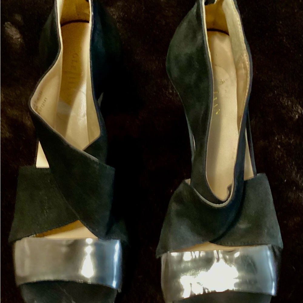 Cole Haan Elegant Black and Silver Women's Shoes